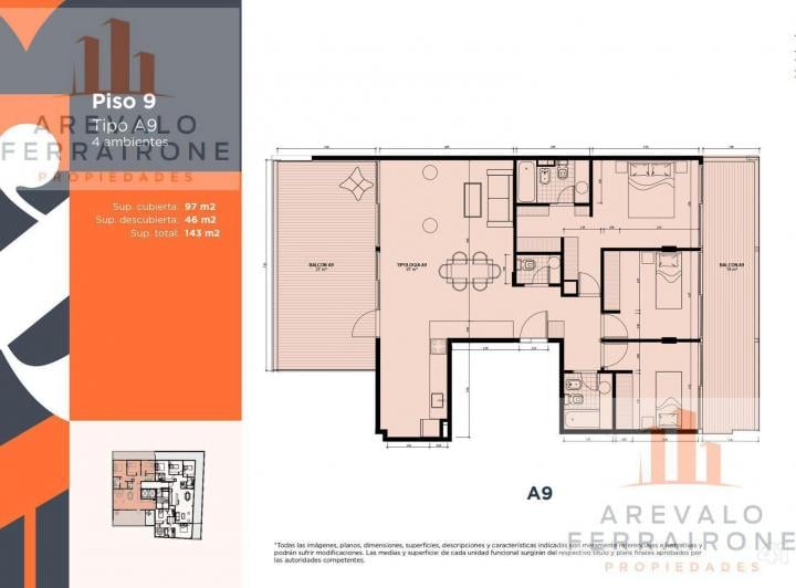 Departamento · 97m² · 4 Ambientes · 1 Cochera