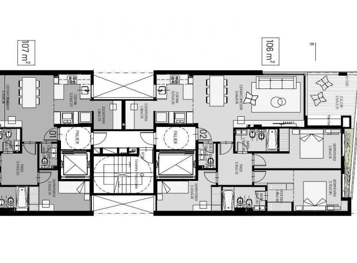 Departamento · 107m² · 4 Ambientes