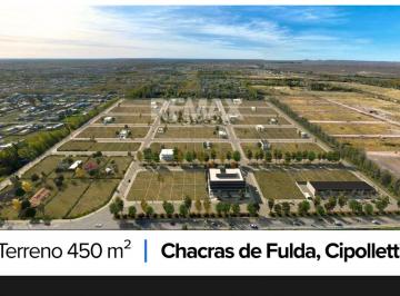Terreno · 450m² · Venta Terreno Chacras de Fulda Cipolletti