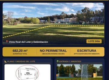 Terreno , La Plata · Miralagos 2 Lote No Perimetral