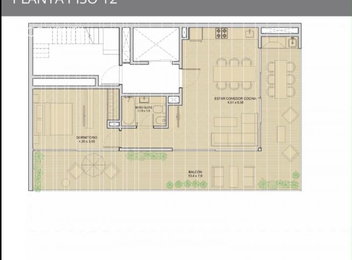 Departamento · 45m² · 2 Ambientes