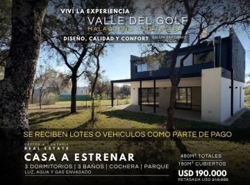 Casa · 190m² · 7 Ambientes · 1 Cochera · Venta Casa a Estrenar de 3 Dorm. en Barrio Privado Valle del Golf – Malagueño