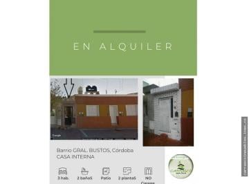 Casa Alquiler de 7 ambientes · Alquiler Casa Interna 3 Dorm Barrio Gral Bustos