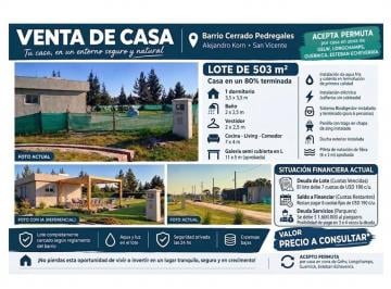 Terreno de 3 ambientes, San Vicente · Vendo/permuto