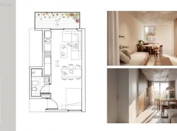 Departamento · 30m² · 1 Ambiente · Venta Departamento 1 Ambiente, Balcón en Nuñez