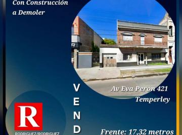 Terreno , Lomas de Zamora · Lote de 933 m² en Excelente Zona de Temperley Frente: 17,32 m Fondo: 54 m