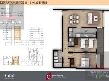 Departamento · 77m² · 3 Ambientes · 1 Cochera · Unico 3 Ambientes, con Cochera (Posibilidad de 2da Cochera) No Hay Otro Igual