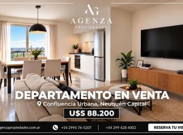 Departamento · 49m² · 2 Ambientes · Venta Departamento 1 Dormitorio, Confluencia Urbana, Neuquén
