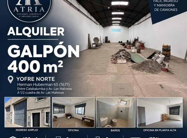 Bodega-Galpón · 398m² · 1 Ambiente