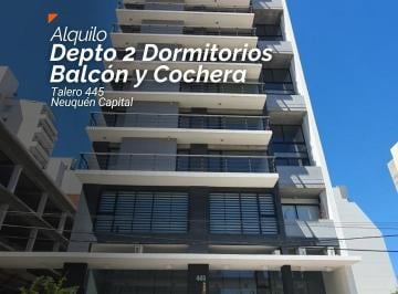 Departamento · 70m² · 3 Ambientes · 1 Cochera · Alquilo Dpto. 2 Dorm., con Cochera - Talero 445 - Neuquén Capital