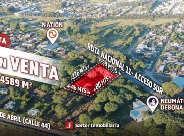 Terreno · 4589m² · Triangulo Ruta Nacional 11