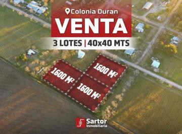 Terreno · 1600m² · Terreno en Colonia Duran