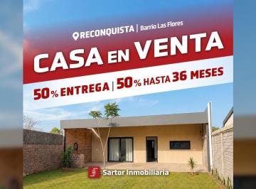 Casa · 85m² · 4 Ambientes · 1 Cochera · Casa Moderna Lista Para Mudarse. Barrio Las Flores Reconquista