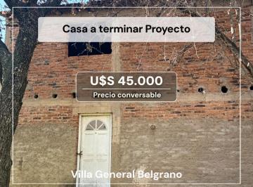 Terreno , Villa General Belgrano · Villa General Belgrano - Casa 2 Dorm. Proyecto - Lote 565 m²