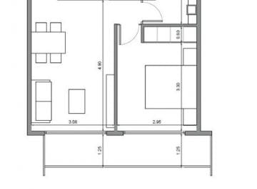 Departamento · 46m² · 2 Ambientes · Venta. Departamento 2 Ambientes. Amenities. Ayacucho 2700.