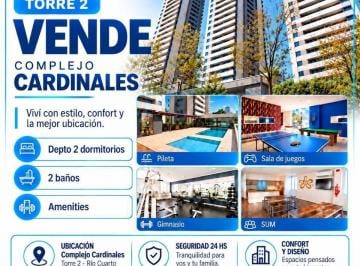 Departamento · 98m² · 2 Ambientes · Departamento en Rio Cuarto