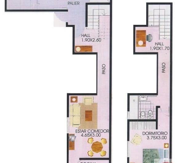 Departamento · 54m² · 2 Ambientes