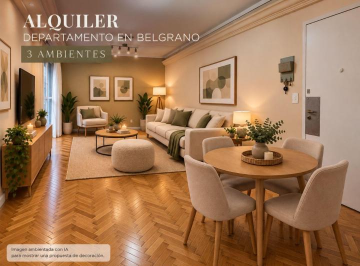 Departamento · 59m² · 3 Ambientes
