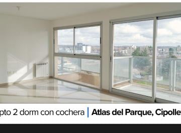 Departamento · 86m² · 3 Ambientes · 1 Cochera · Venta Departamento 2 Dorm. Atlas del Parque