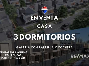 Casa · 155m² · 4 Ambientes · 1 Cochera · Casa 3 Dorm. Mediterránea Housing Plottier