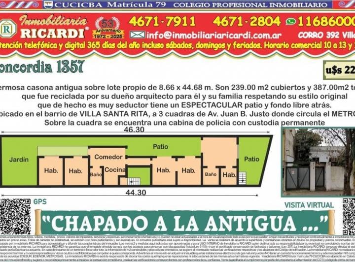Casa · 239m² · 5 Ambientes · 1 Cochera