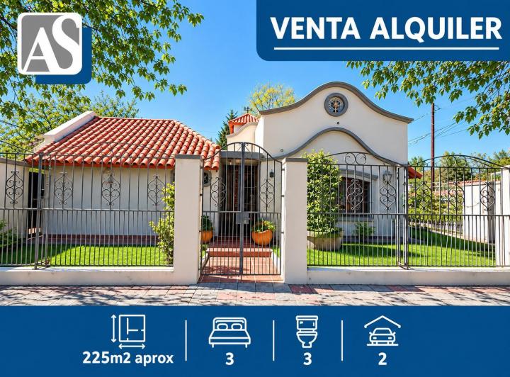 Casa · 225m² · 3 Dormitorios · 2 Cocheras