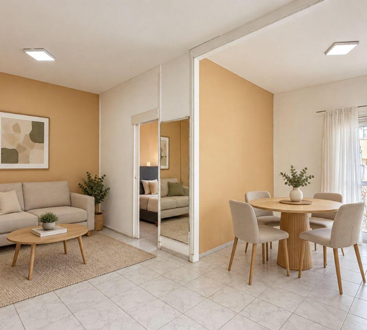 Depto 2 amb, 45m² con balcón y vista al mar — Falucho y Sarmiento