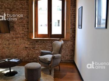 Departamento · 30m² · 1 Ambiente · San Telmo. Moderno Loft con Detalles Clásicos. Alquiler Temporario Sin Garantía.