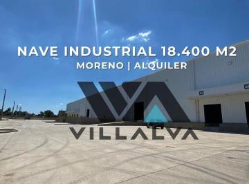 Bodega-Galpón · 18400m² · 1 Ambiente · Alquiler Nave Industrial 18.400 m² en Predio Cerrado Moreno