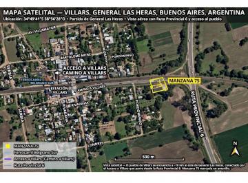 Terreno · 331m² · Venta Villars Lote 330 m² Sobre Acceso a Ruta 6