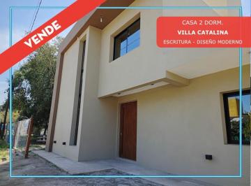 Casa · 165m² · 3 Ambientes · 1 Cochera · Vendo Moderna Casa 2 Dorm. a Estrenar Villa Catalina. Apto Credito