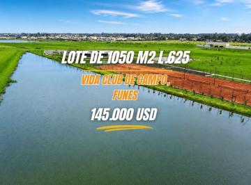 Terreno · 1050m² · Terreno en Venta Vida Club de Campo, Lote 625. Barrio Cerrado en Funes