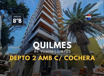 Departamento · 46m² · 2 Ambientes · 1 Cochera · Venta Departamento 2 Amb C/ Cochera en Quilmes