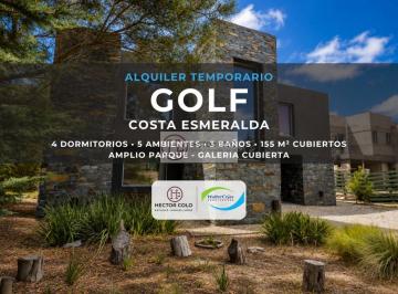 Casa · 155m² · 5 Ambientes · 1 Cochera · Alquiler Temporal Casa Costa Esmeralda