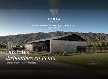 Se venden dos lotes en Penta Barrio Privado, en Perdriel, Luján de Cuyo, Mendoza · Venta 2 Lotes en B° Privado Penta, Perdriel – 778 y 817 m²