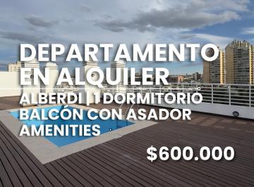 Departamento · 45m² · 2 Ambientes · Departamento en Alquiler | Alberdi | 1 Dormitorio | Amenities