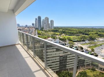 Departamento · 65m² · 2 Ambientes · 1 Cochera · Depto 2 Amb. Zencity Piso Alto Vista Al Rio en Alquiler con Cochera. (Sin Muebles)