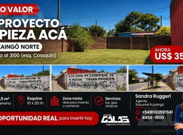 Terreno · 195m² · Lote | Esquina | Zona Mixta | Servicios | Inversión | Ituzaingó