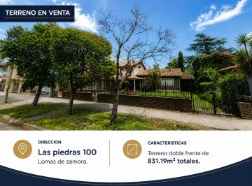Terreno · 831m² · Terreno en Venta Doble Frente Lomas de Zamora