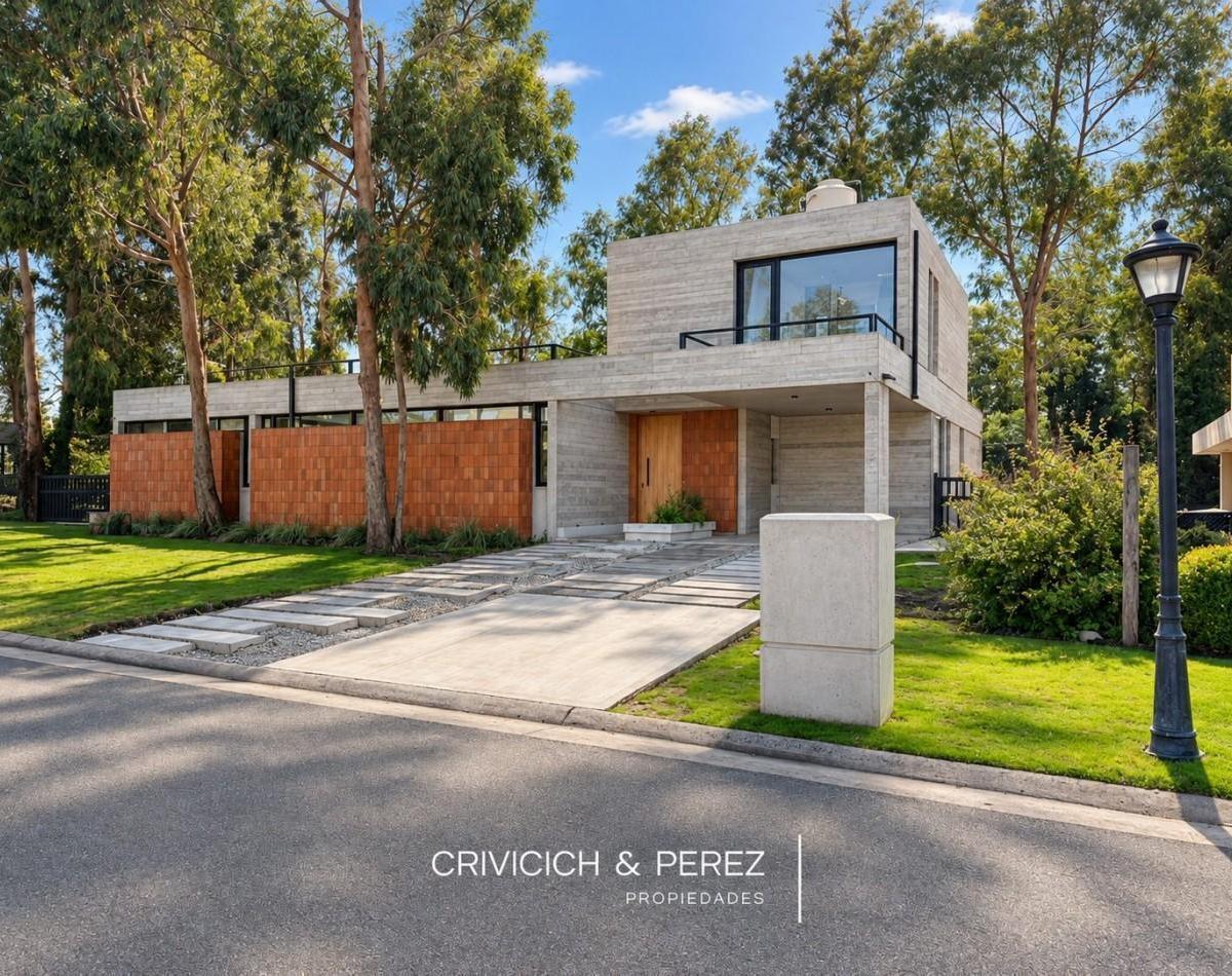 Casa 6 amb, 220m² en barrio privado Las Prunas — Rumenco