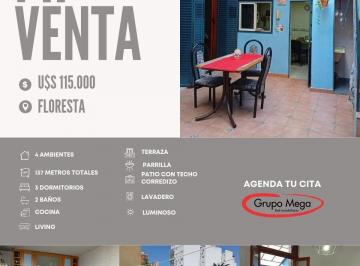 PH · 100m² · 4 Ambientes · PH de 4 Amb con Patio y Terraza