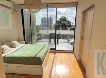 Departamento · 33m² · 1 Ambiente · Departamento Monoambiente con Balcón Terraza en Alquiler en Saavedra Luminoso Alto Cerca del Parque