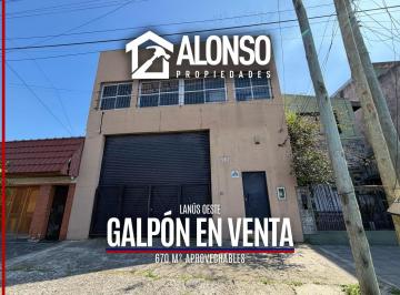 Bodega-Galpón · 670m² · 1 Ambiente · Galpón en Venta – Lanús Este | 670 m² Aprovechables