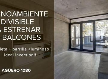 Departamento · 40m² · 1 Ambiente · Monoambiente a Estrenar con Dos Balcones Recoleta