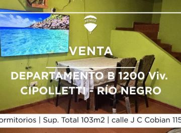 Departamento · 84m² · 5 Ambientes · 1 Cochera · Venta Dpto 4 Dorm. Apto Credito Cipolletti