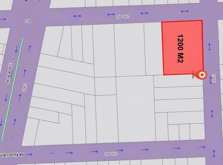 Terreno · 1200m²