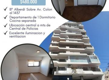 Departamento · 50m² · 2 Ambientes · Departamento en Alquiler de 1 Dormitorio en Alberdi Sobre Av Colon
