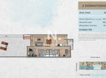 Foto1 · Venta Apartamento de 2 Dorm. Proximo a Estrenar en Malvin, Montevideo.