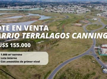 Terreno · 1000m² · Lote en Venta Terralagos Canning Anticipo Cuotas