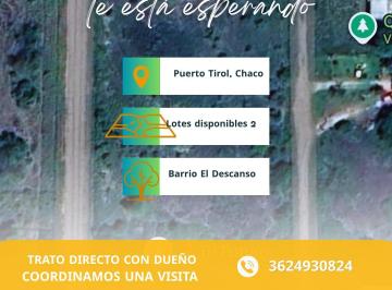 Terreno , Puerto Tirol · Terrenos en Loteo El Descanso